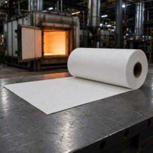 Papel de fibra cerámica 1260 °C para juntas y aislamiento térmico industrial